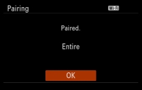 WiFi pairing OK